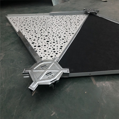 Grampo triangular do teto de alumínio do metal 1200X1200X1200 no teto de alumínio do painel