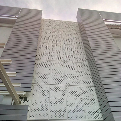 fachada de alumínio perfurada exterior dos painéis das fachadas da construção do metal 1000x1000