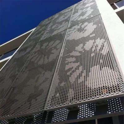 fachada de alumínio perfurada exterior dos painéis das fachadas da construção do metal 1000x1000