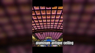 teto de edifício antigo em alumínio