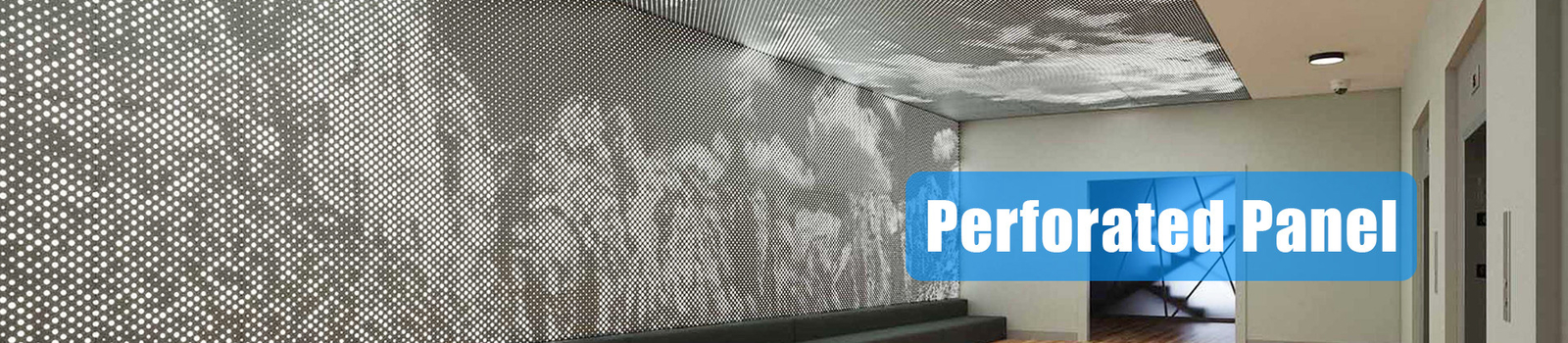 painel perfurado do metal