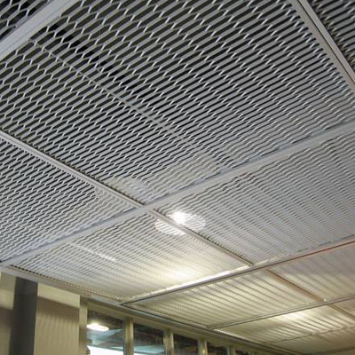 Mesh Ceiling Panel expandido à prova de fogo 20x40mm 0.4mm-3.5mm densamente