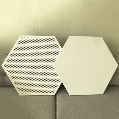 Tecto de Alumínio Metal Hexagonal Painéis de Tecto 404mm Clip In