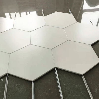Tecto de Alumínio Metal Hexagonal Painéis de Tecto 404mm Clip In