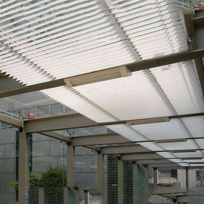 Venezianas de alumínio de 85mm respiráveis para proteção solar externa