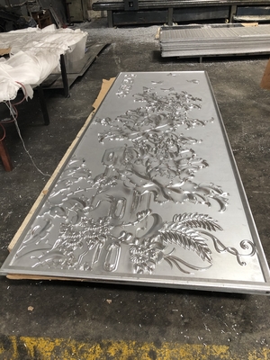Superfície convexa Alumínio Metal Teto Escultura Tridimensional Placa de Alívio Lisa Plana