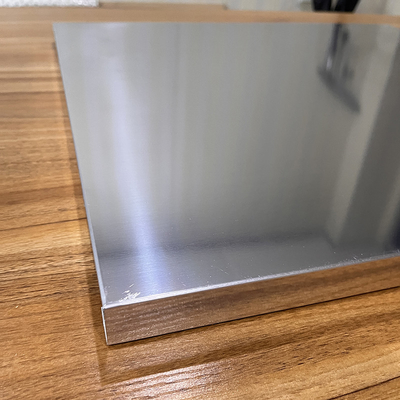 600x600mm Alumínio Metal Teto Sem Perfuração Aodnizado Meio Espelho Alumínio Gancho No Painel