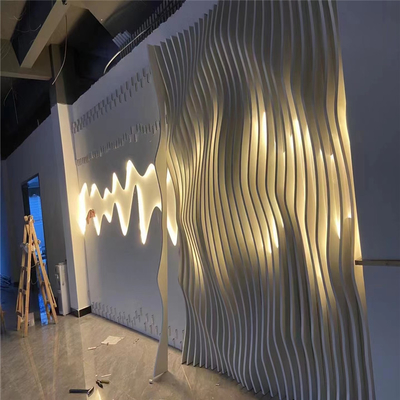o projeto de alumínio do teto da espessura de 3.0mm personalizou o defletor da parede da onda