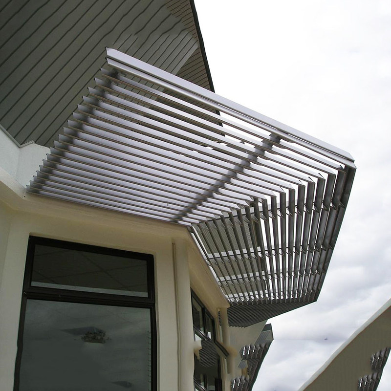 Venezianas de alumínio de 85mm respiráveis para proteção solar externa