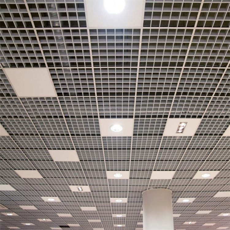 Grade de alumínio do teto 100x100mm do metal da barra de T com transferência térmica do quadro