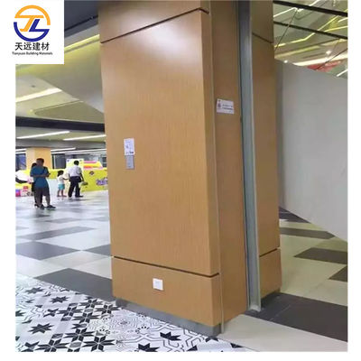Decoração de parede de cubos de alumínio impermeável OEM Painel de alumínio composto acabamento de madeira